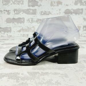 Steve Madden Princess Black Sandal 90s Block Heel